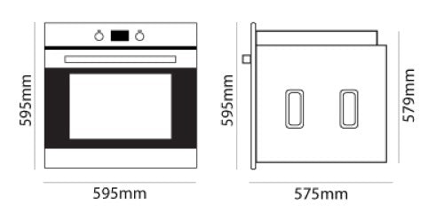 Parmco - OVEN - 600MM 10 FUNCTION 80L SERIES 1 (Stainless Steel)