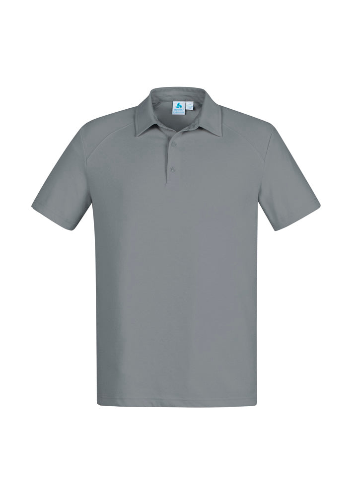 Byron Mens Short Sleeve Polo - Silver