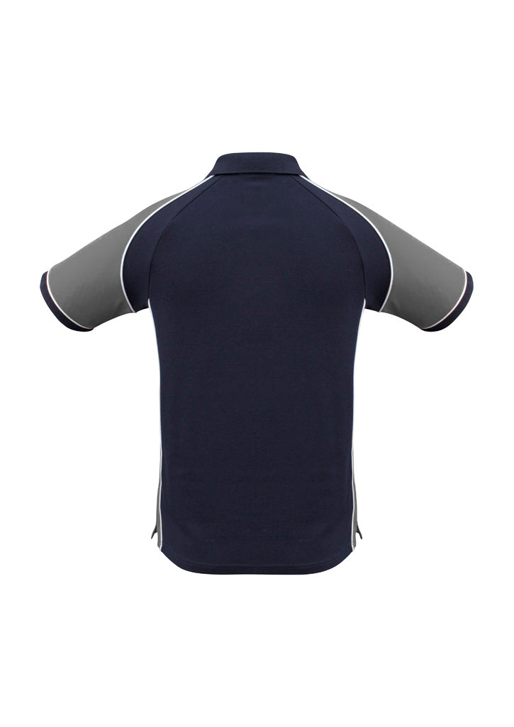 Nitro Mens Short Sleeve Polo - Navy/Grey/White