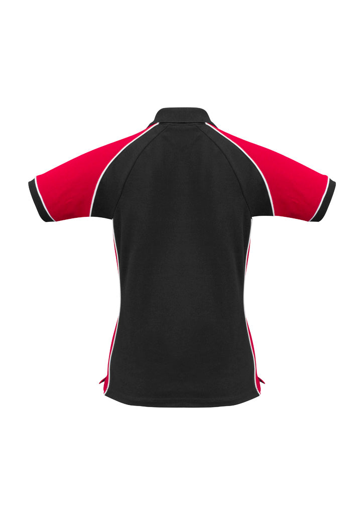 Nitro Womens Short Sleeve Polo - Black/Red/White