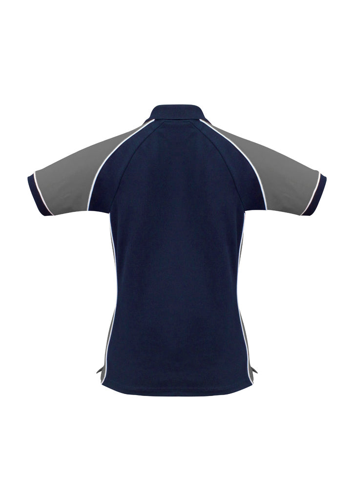 Nitro Womens Short Sleeve Polo - Navy/Grey/White
