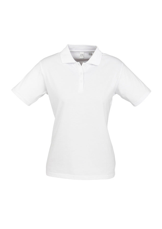 Ice Womens Short Sleeve Polo - White