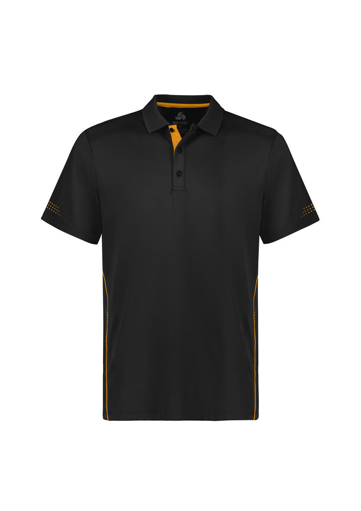Balance Kids Short Sleeve Polo - Black/Gold