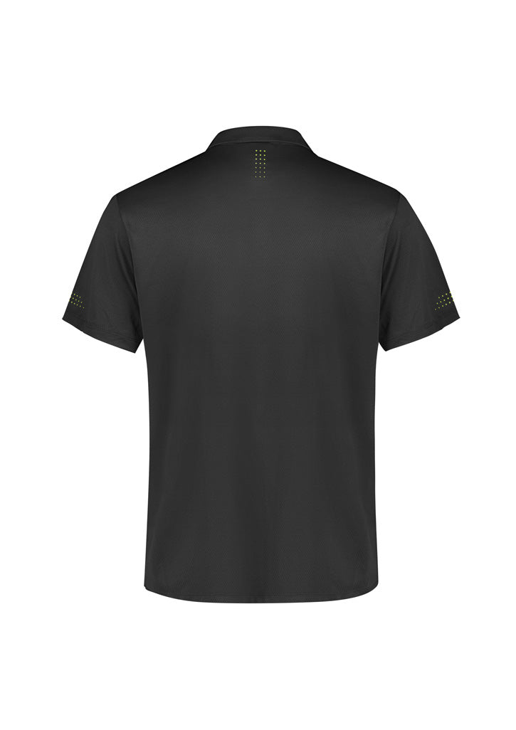 Balance Kids Short Sleeve Polo - Grey/Fluoro Lime