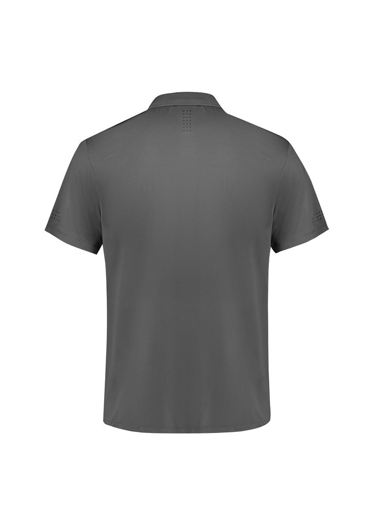 Balance Mens Short Sleeve Polo - Ash/Black