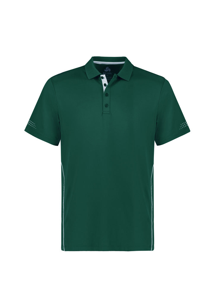 Balance Mens Short Sleeve Polo - Forest/White