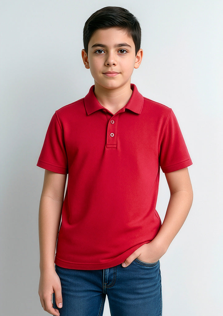 Action Kids Short Sleeve Polo - Red