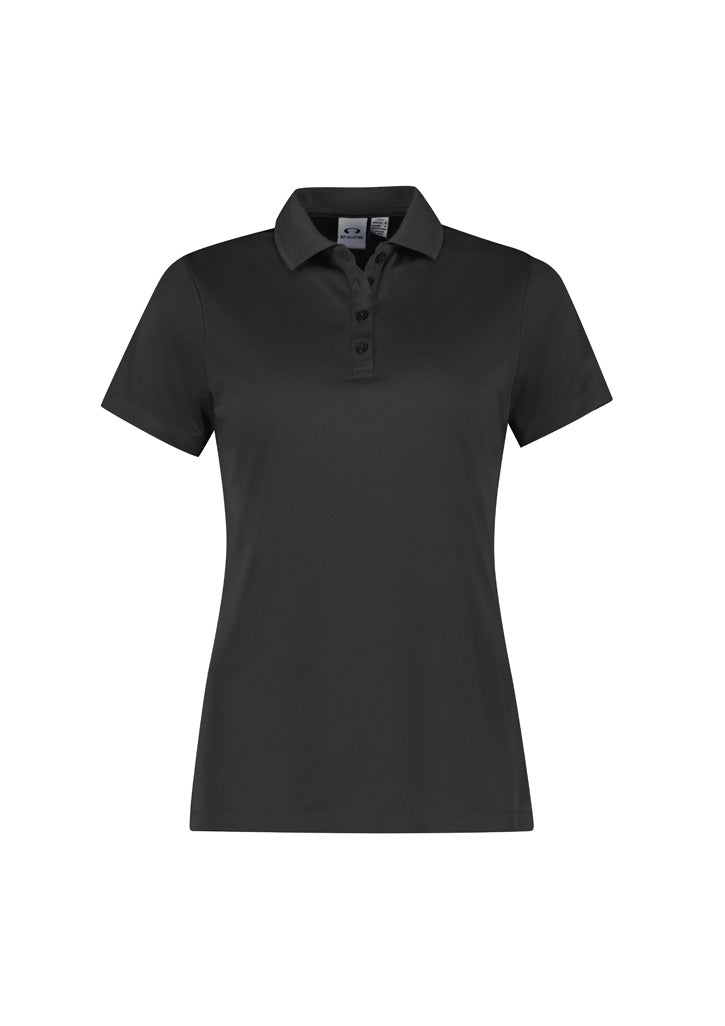 Action Womens Short Sleeve Polo - Grey