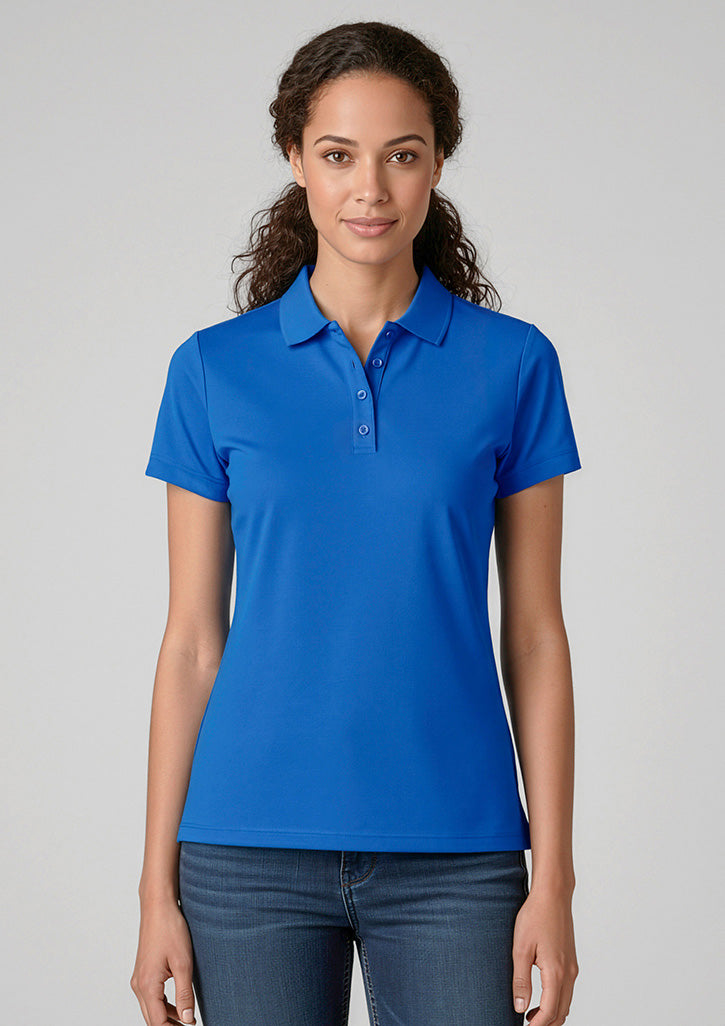 Action Womens Short Sleeve Polo - Royal