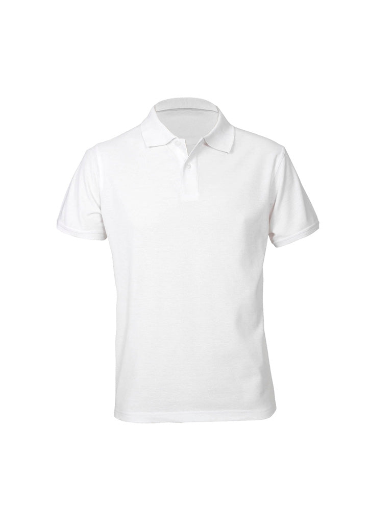Neon Mens Short Sleeve Polo - White
