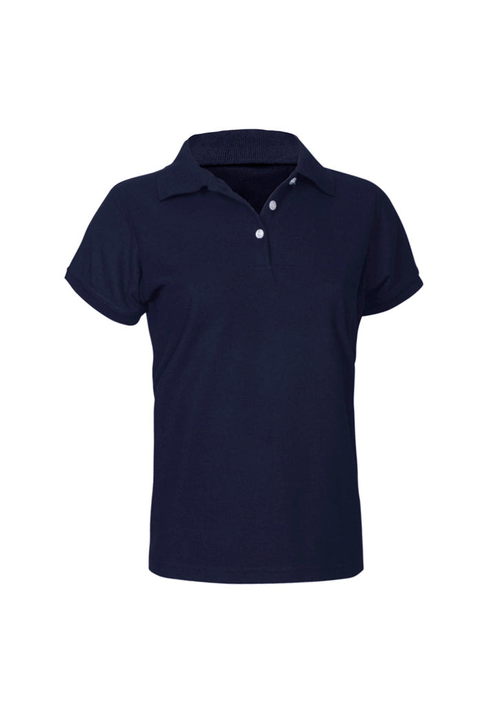 Neon Womens Short Sleeve Polo - Navy