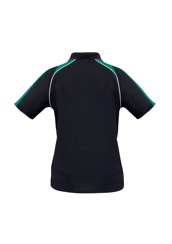 Triton Womens Short Sleeve Polo - Navy/Kelly Green/White