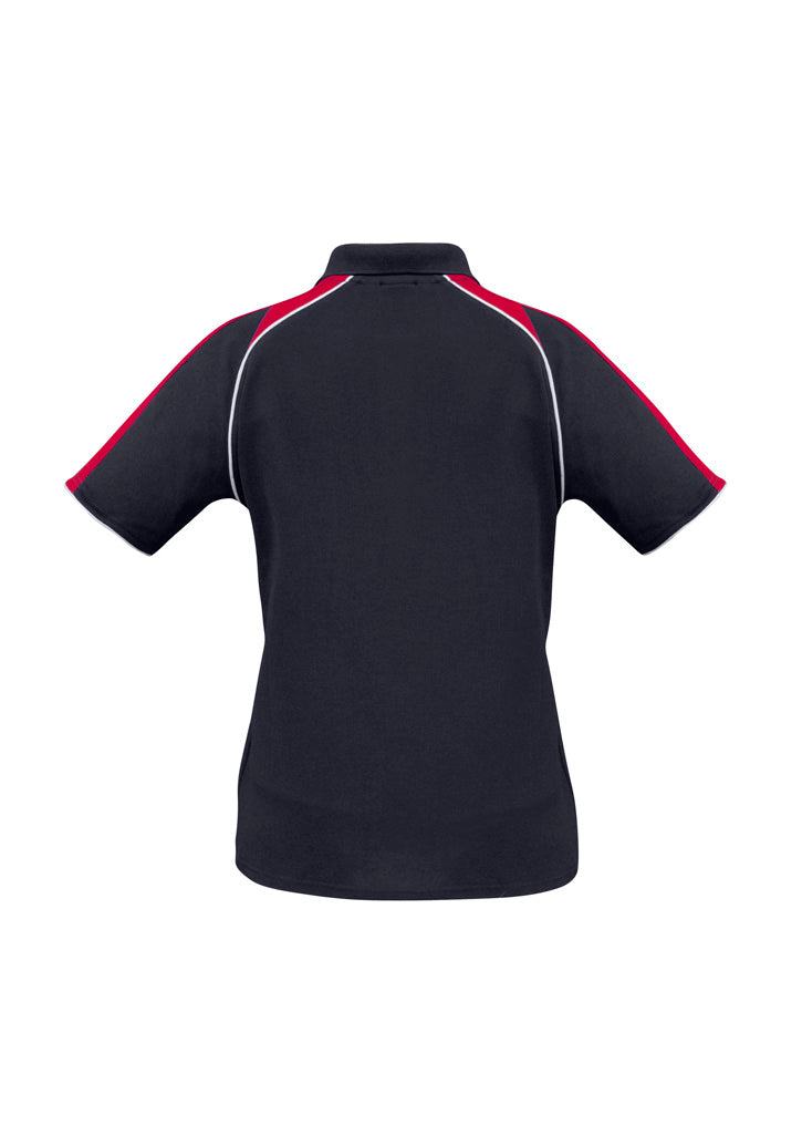 Triton Womens Short Sleeve Polo - Navy/Red/White