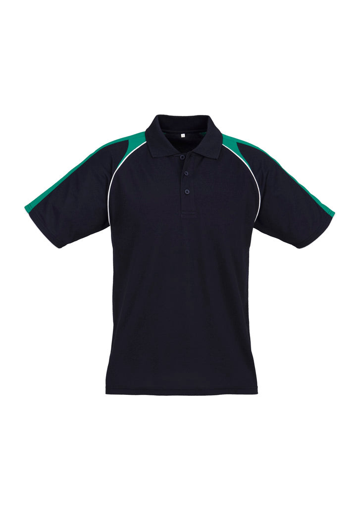 Triton Mens Short Sleeve Polo - Navy/Kelly Green/White