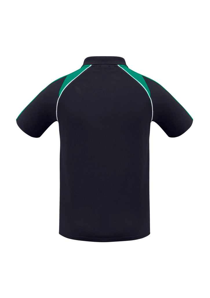 Triton Mens Short Sleeve Polo - Navy/Kelly Green/White