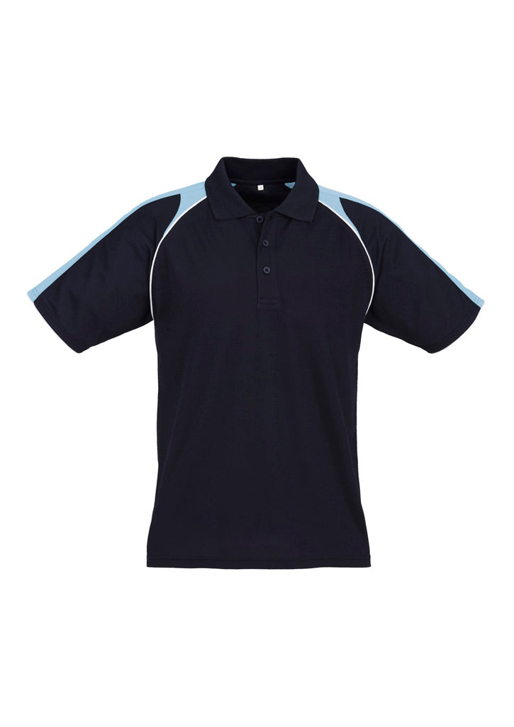 Triton Mens Short Sleeve Polo - Navy/Spring Blue/White