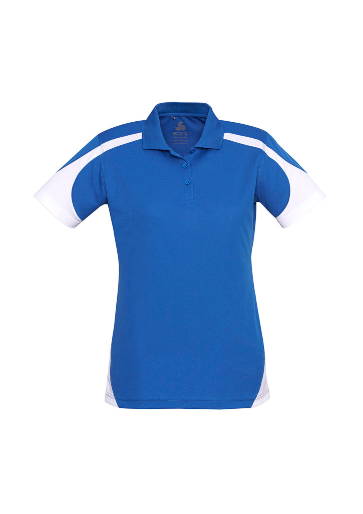 Talon Womens Short Sleeve Polo - Royal/White