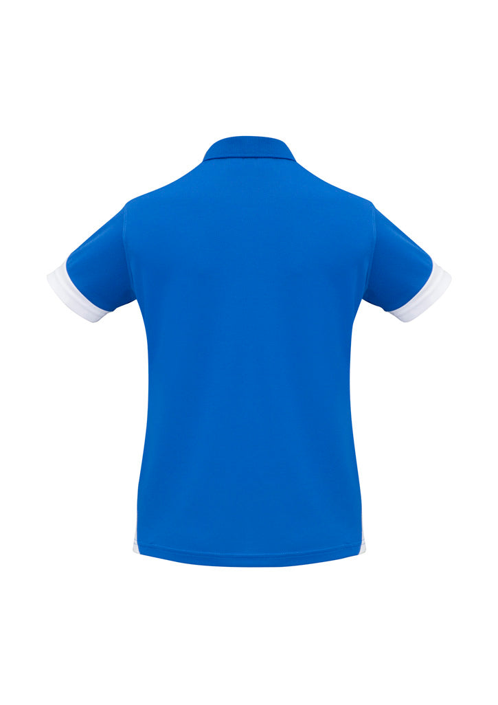 Talon Womens Short Sleeve Polo - Royal/White