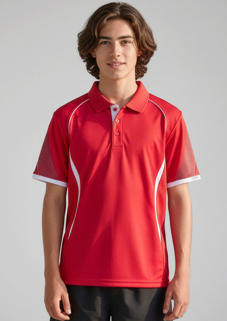 Razor Kids Short Sleeve Polo - Royal/Gold