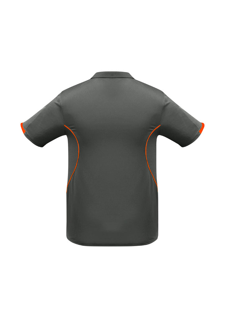 Razor Kids Short Sleeve Polo - Grey/Fluoro Orange