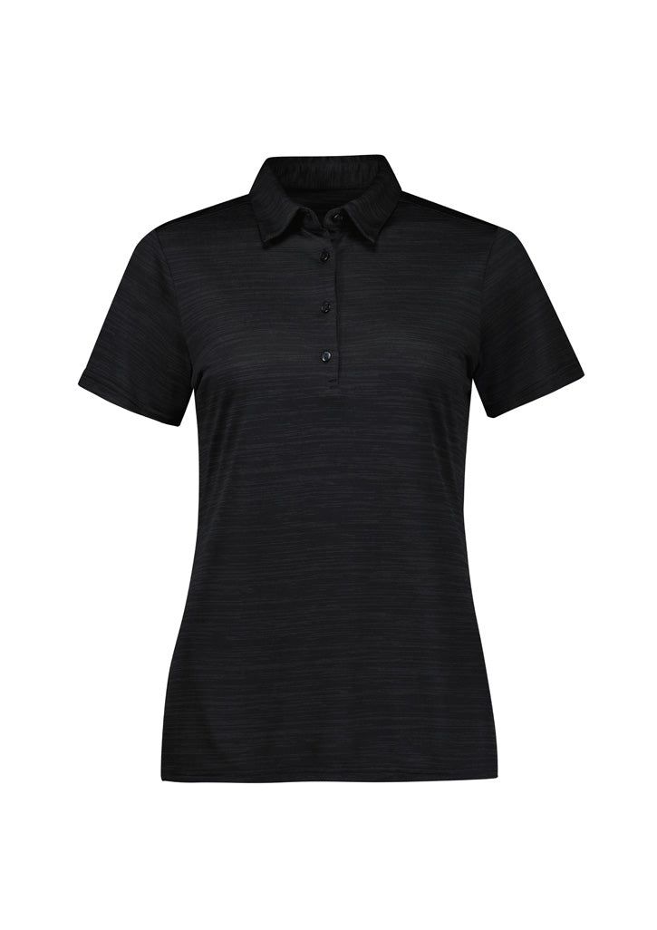 Orbit Womens Short Sleeve Polo - Black