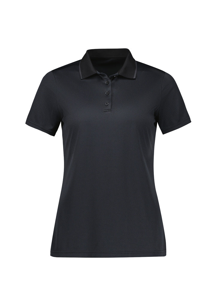 Echo Womens Short Sleeve Polo - Black Graphite