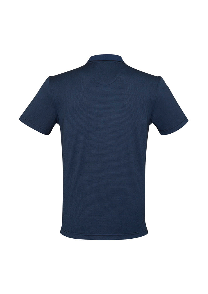 Shadow Mens Short Sleeve Polo - Carbon Blue