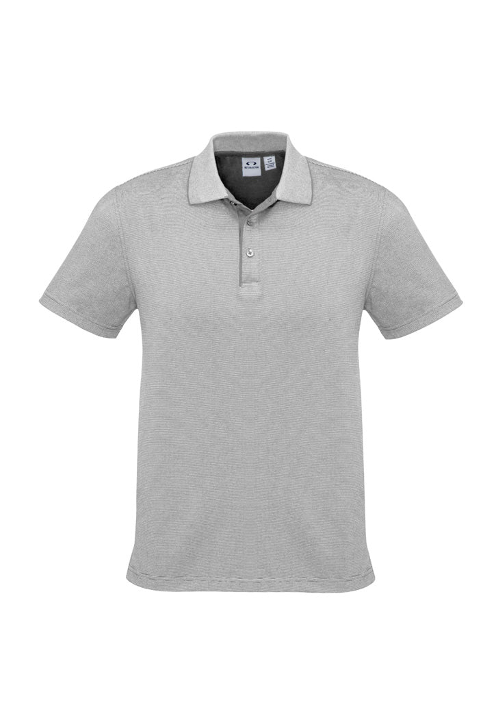 Shadow Mens Short Sleeve Polo - Silver Grey