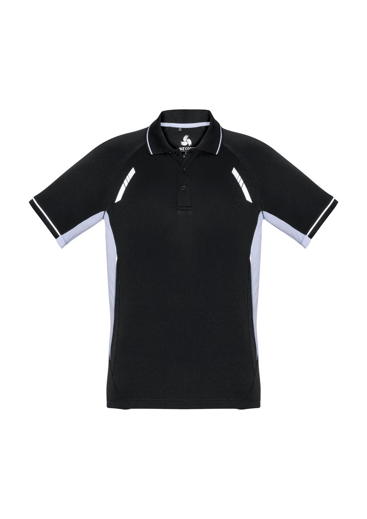 Renegade Kids Short Sleeve Polo - Black/White/Silver