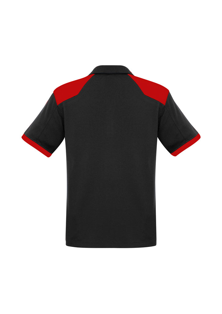 Rival Mens Short Sleeve Polo - Black/Red