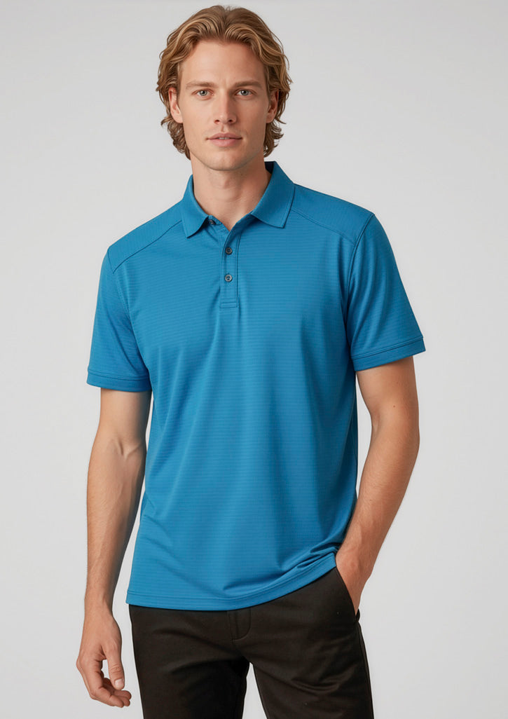 Profile Mens Short Sleeve Polo - Silver