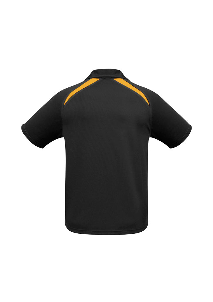 Splice Mens Short Sleeve Polo - Black/Gold