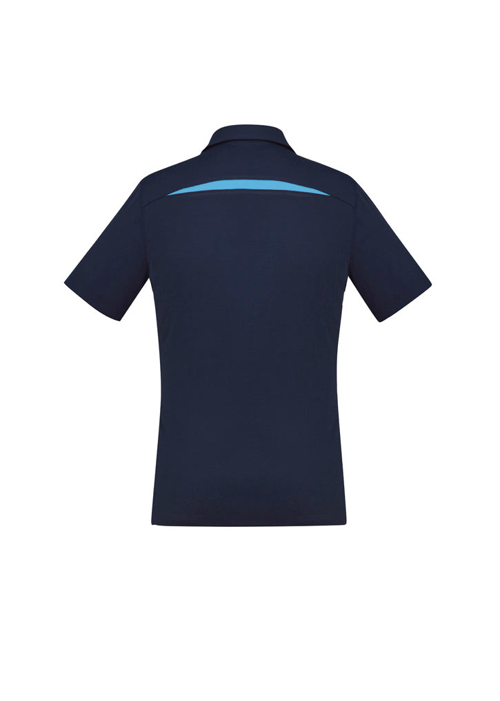 Sonar Womens Short Sleeve Polo - Navy/Sky