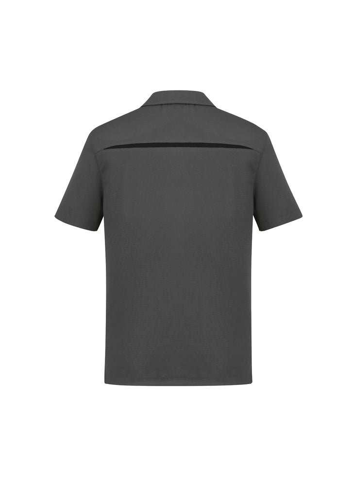 Sonar Mens Short Sleeve Polo - Grey/Black