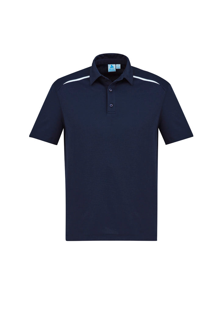 Sonar Mens Short Sleeve Polo - Navy/White