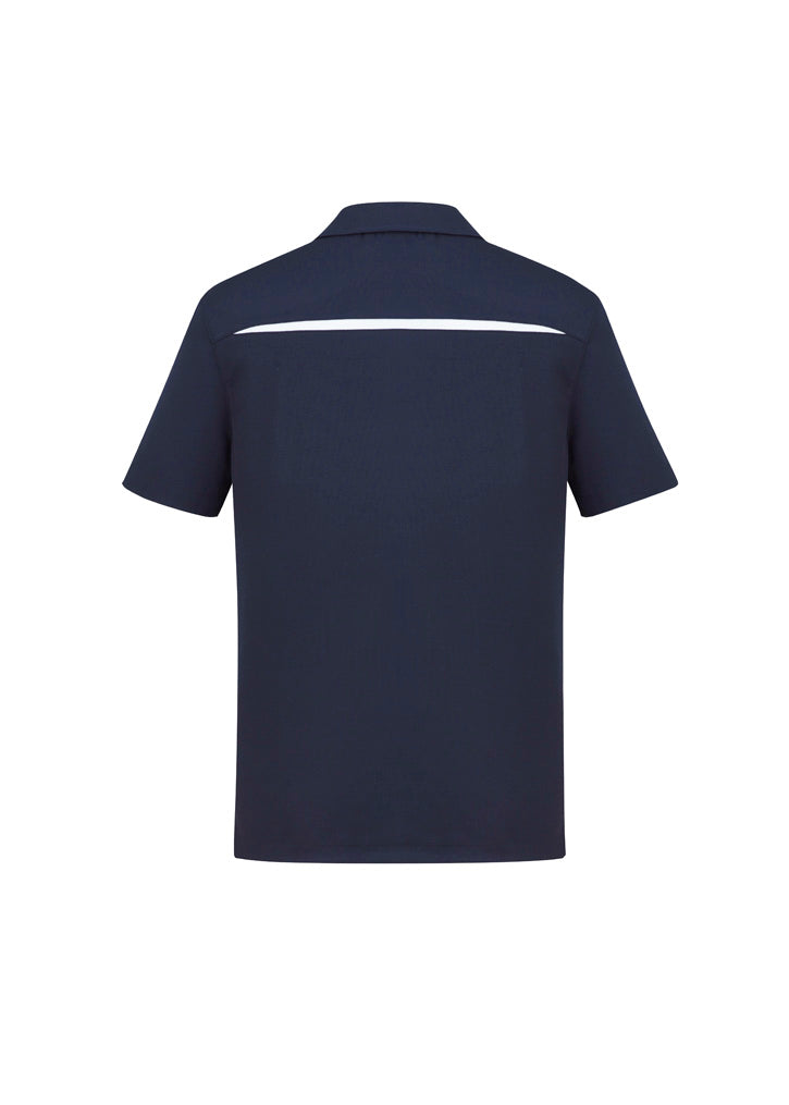 Sonar Mens Short Sleeve Polo - Navy/White
