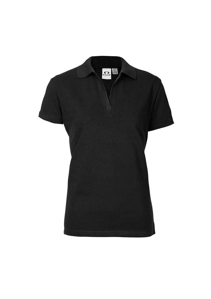 Oceana Womens Short Sleeve Polo - Black