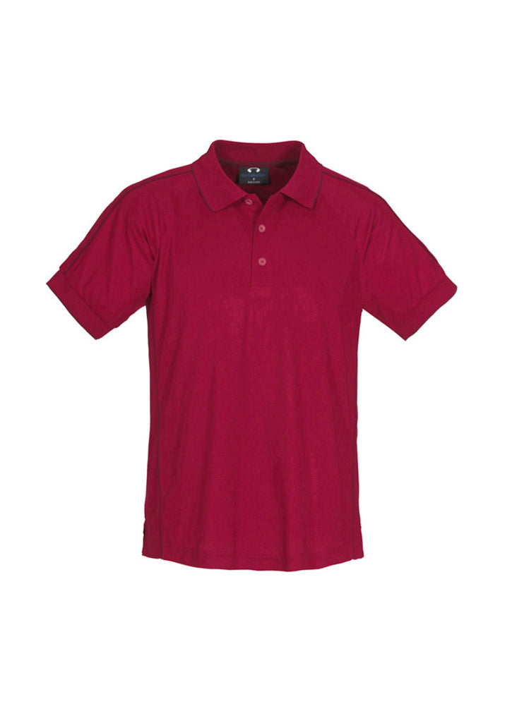 Resort Mens Short Sleeve Polo - Cherry/Maroon