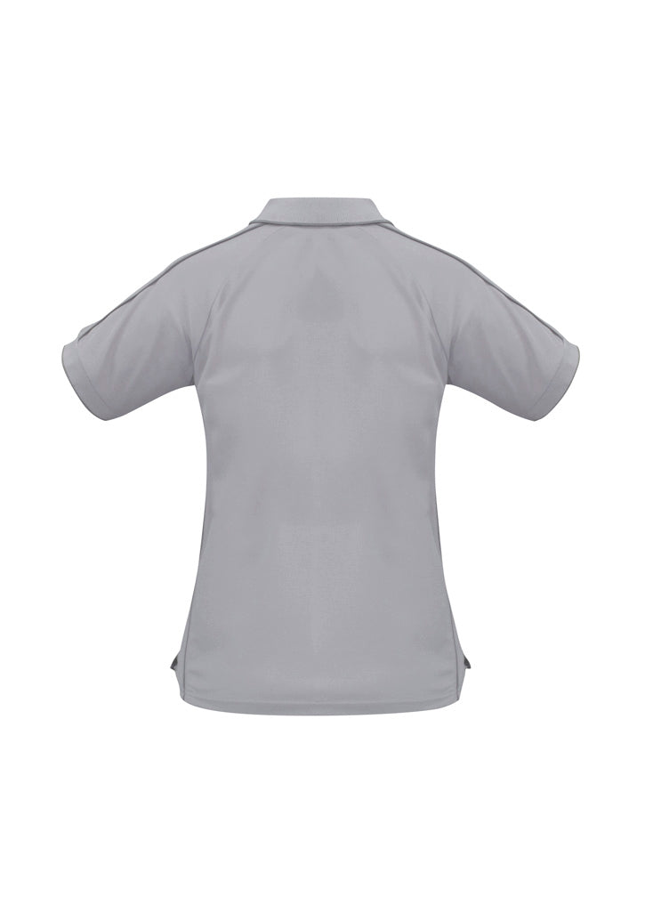 Resort Womens Short Sleeve Polo - Grey/Charcoal