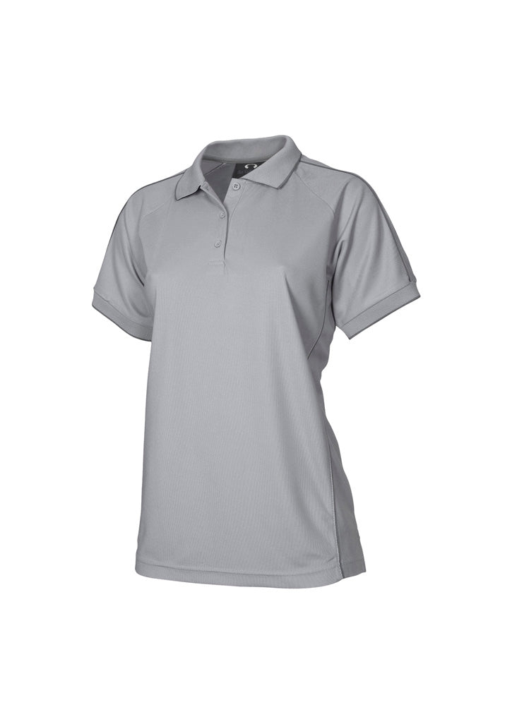 Resort Womens Short Sleeve Polo - Grey/Charcoal