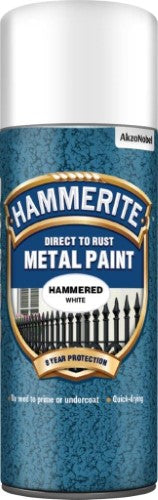 Hammerite Hammered 400ml Aerosol White