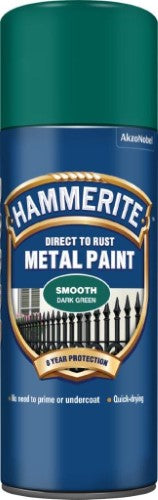 Hammerite Smooth 400ml Aerosol Dark Green