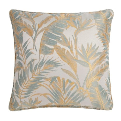 LLB Paradise Palm Duck Egg 43x43cm Cushion Cover