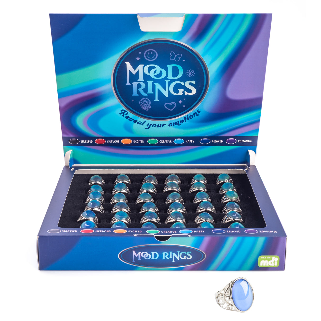 Vintage Mood Ring - Set of 36