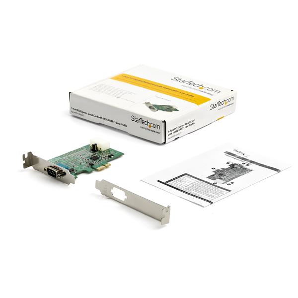1 Port RS232 Serial Adapter Card with 16950 UART - PCIe Card