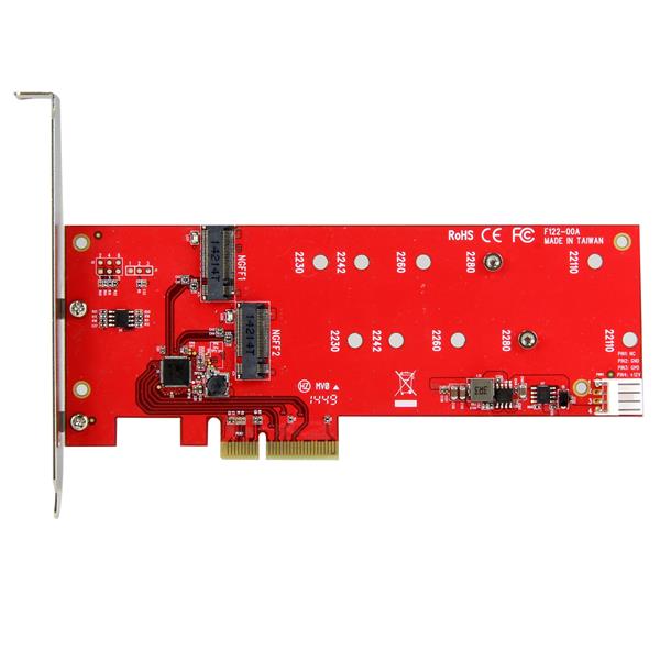2x M.2 SSD Controller Card - PCIe
