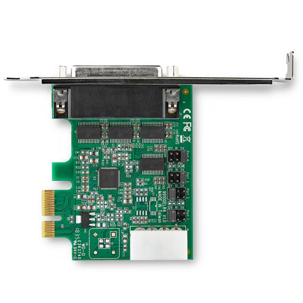 4 Port PCI Express RS232 Serial Adapter Card - Full Profile