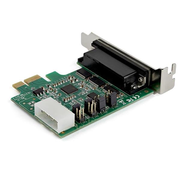 4 Port PCI Express RS232 Serial Adapter Card - Low Profile