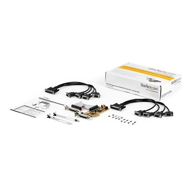8-Port PCI Express Serial Card - Low Profile - RS-232