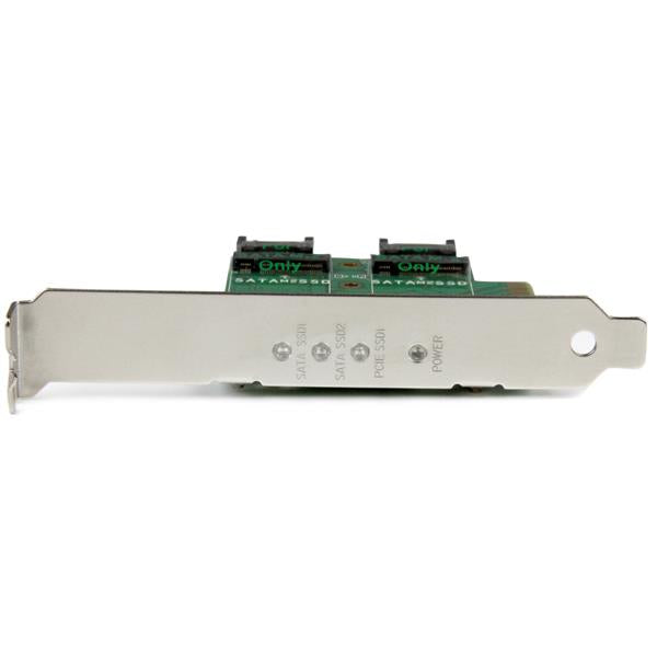 3-Port M.2 SSD (NGFF) Adapter Card - 1 x PCIe (NVMe), 2 x SATA III M.2 -PCIe 3.0
